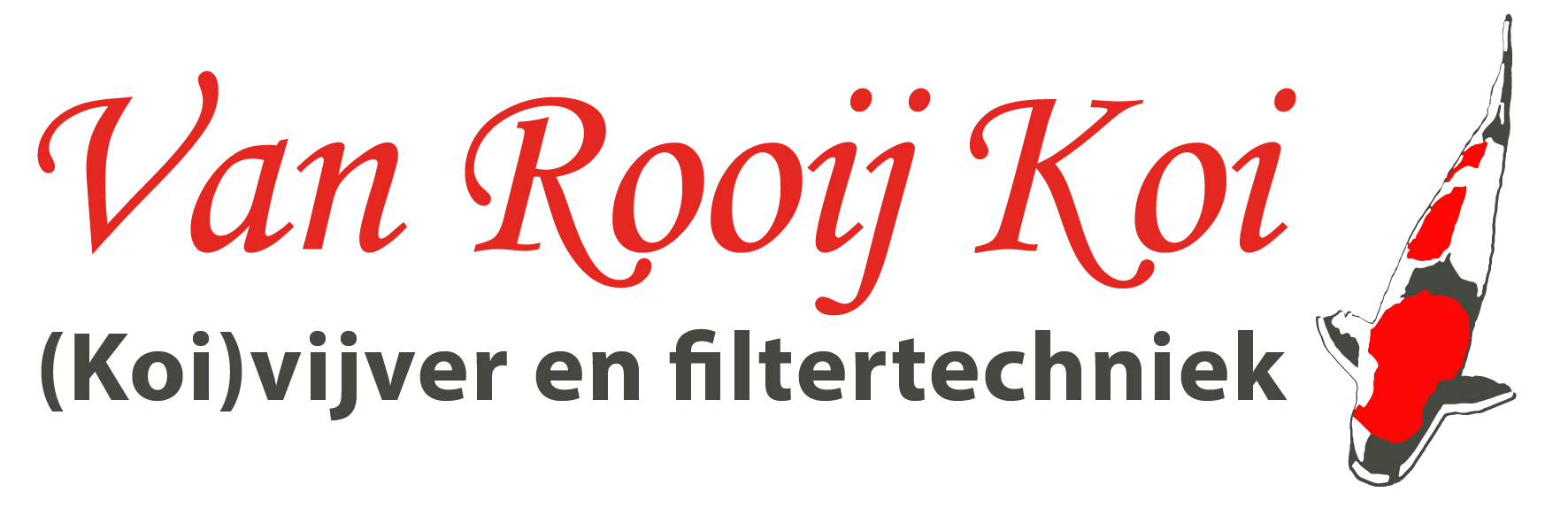 Van Rooij Koi logo Vijverbouw en filtertechniek