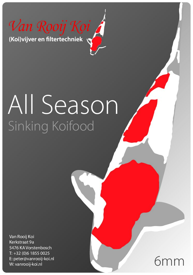 Van Rooij Koi All Season Sinking 6mm – 3.5kg