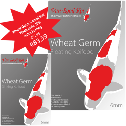 Wheat Germ Floating 6mm 6kg + Wheat Germ Sinking 6mm 3,5kg Combideal