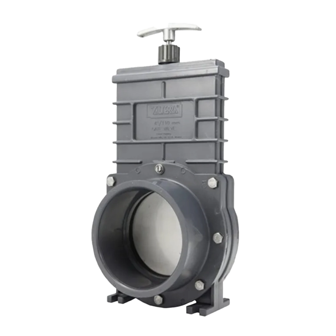 Valterra PVC Schuifkraan 110 mm met RVS Schuif